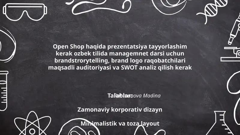 Open Shop haqida prezentatsiya