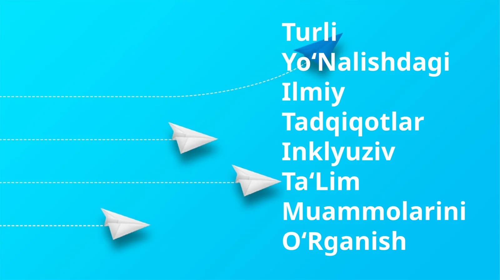 Inklyuziv Ta'lim Muammolarini O'rganish