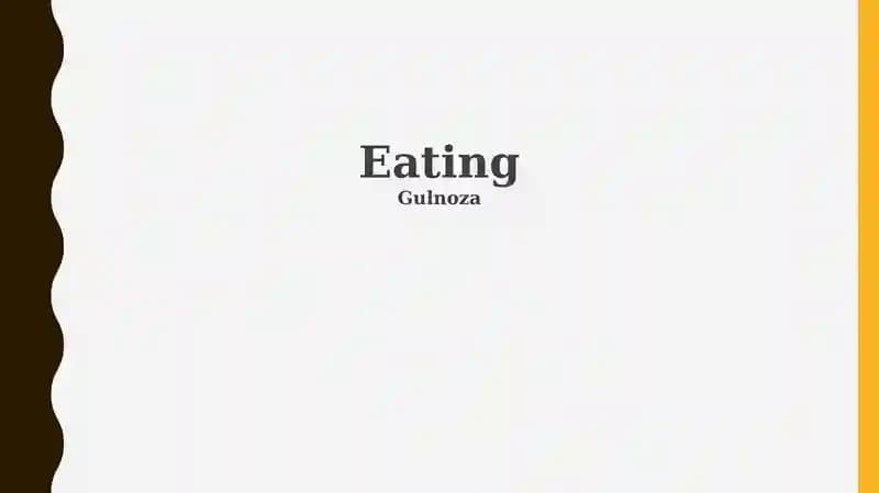 The Science of Eating