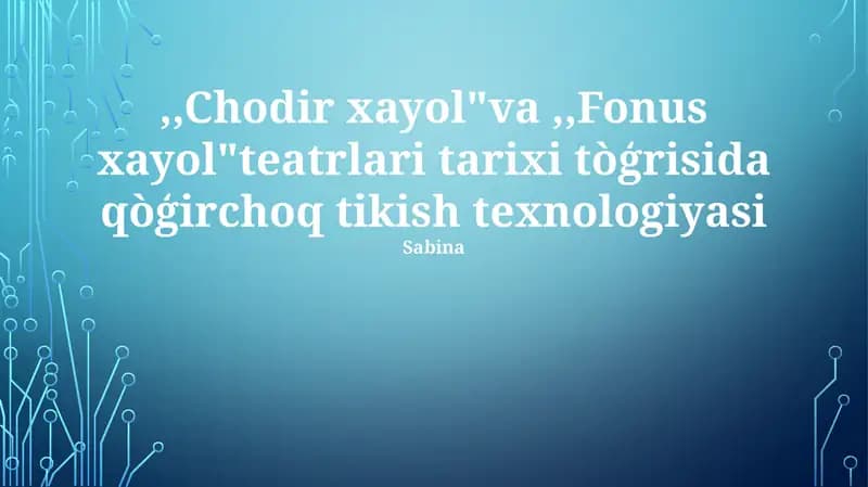 Chodir xayol