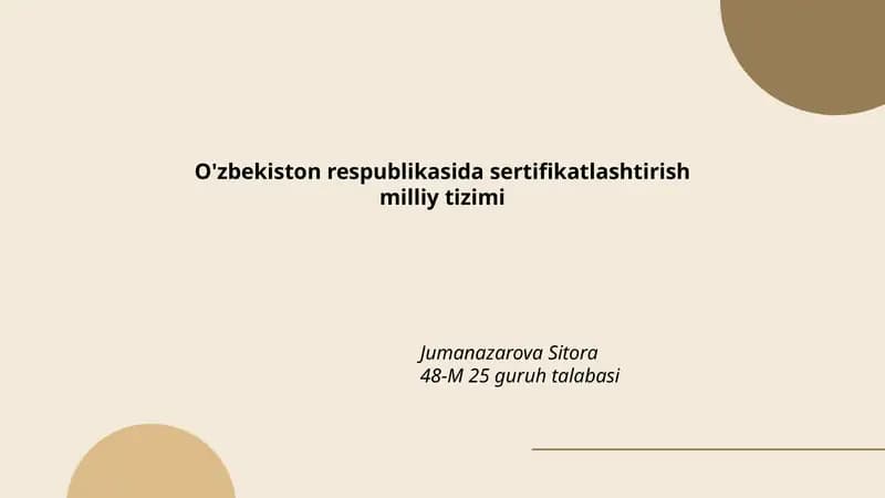 Sertifikatlashtirish Milliy Tizimi