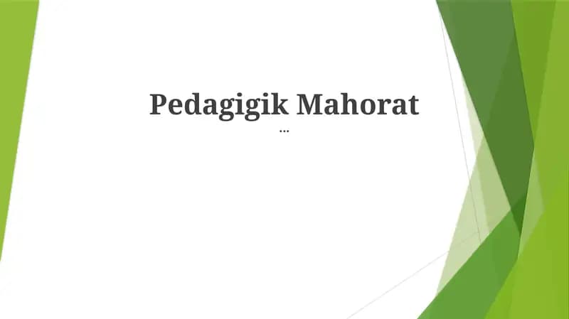 Pedagogik Mahorat
