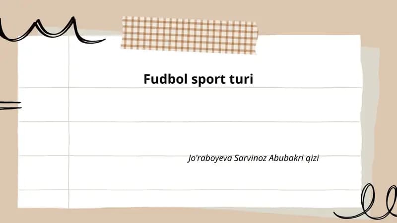 Fudbol sport turi