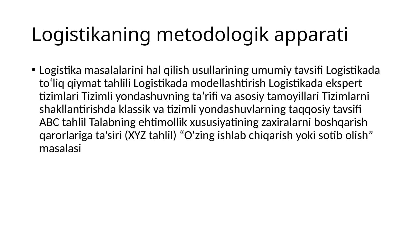 Logistika metodologik apparati