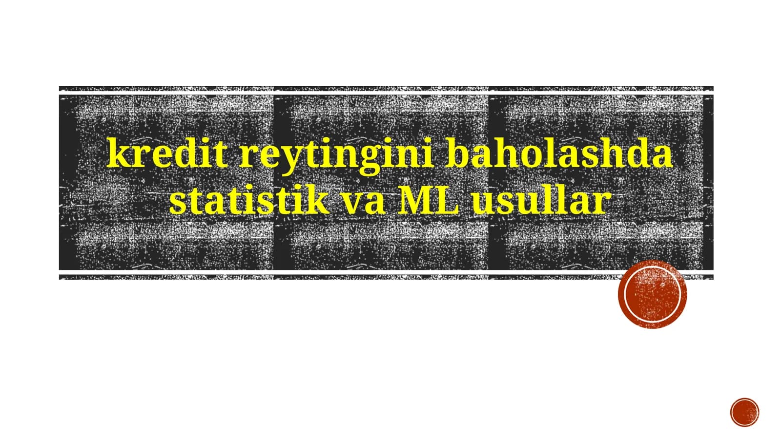 kreditreytingini baholash dasturi