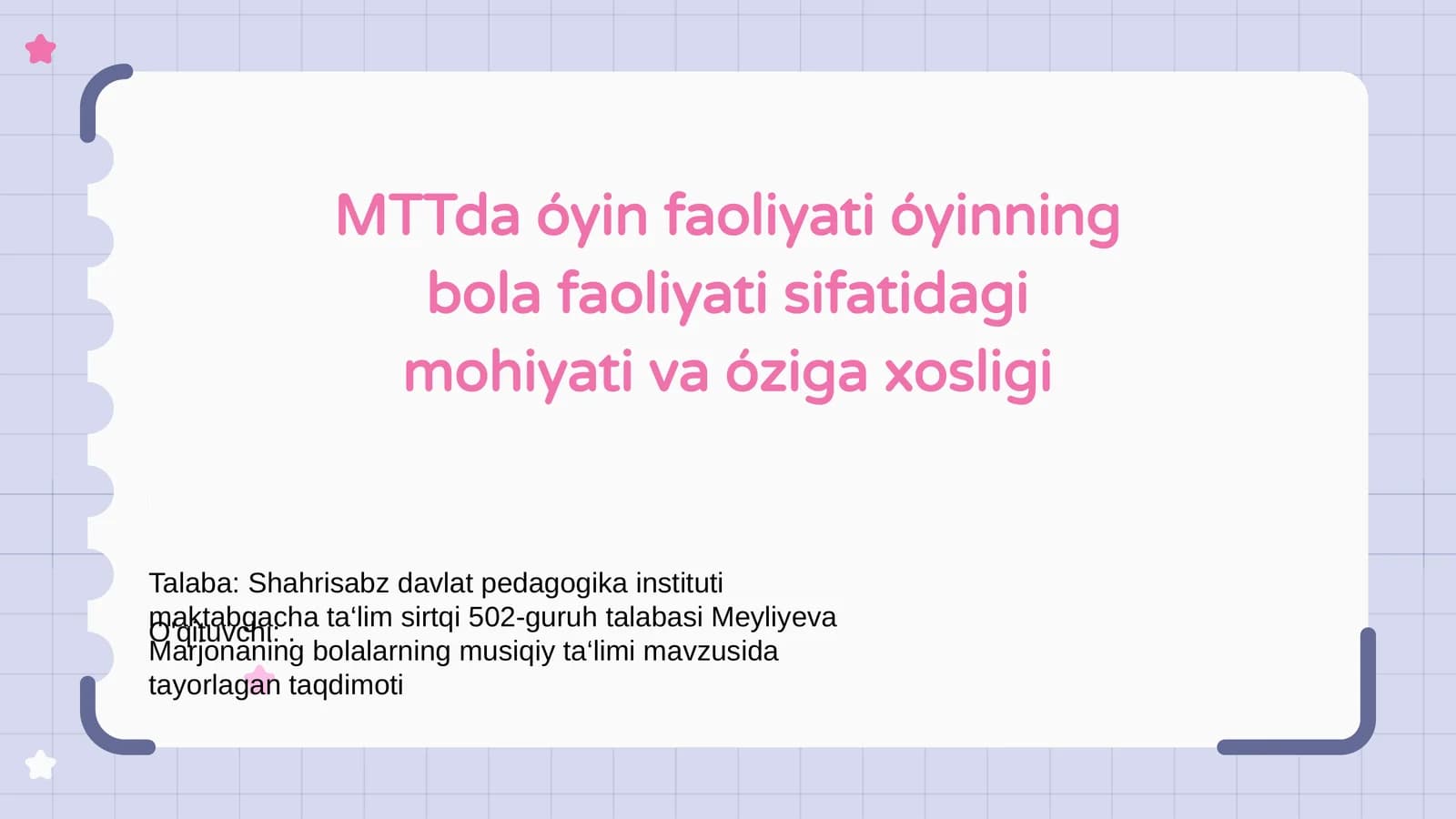 MTTda óyin faoliyati