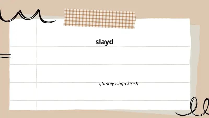 Slayd dizayni va maketi
