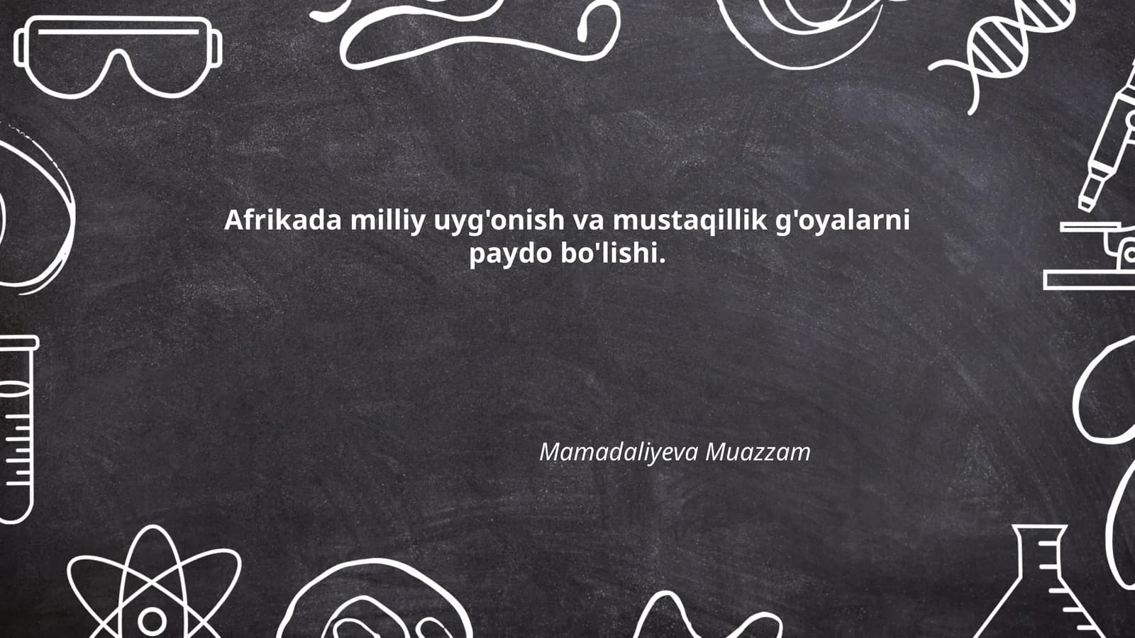 Kolonial siyosat va Afrikada milliy uyg'onishning sabablari