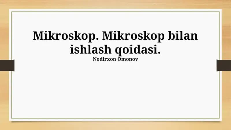 Mikroskop
