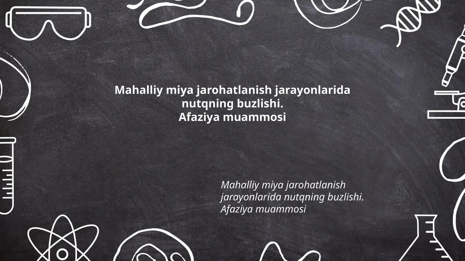 Afaziya va Miya Jarohatlari
