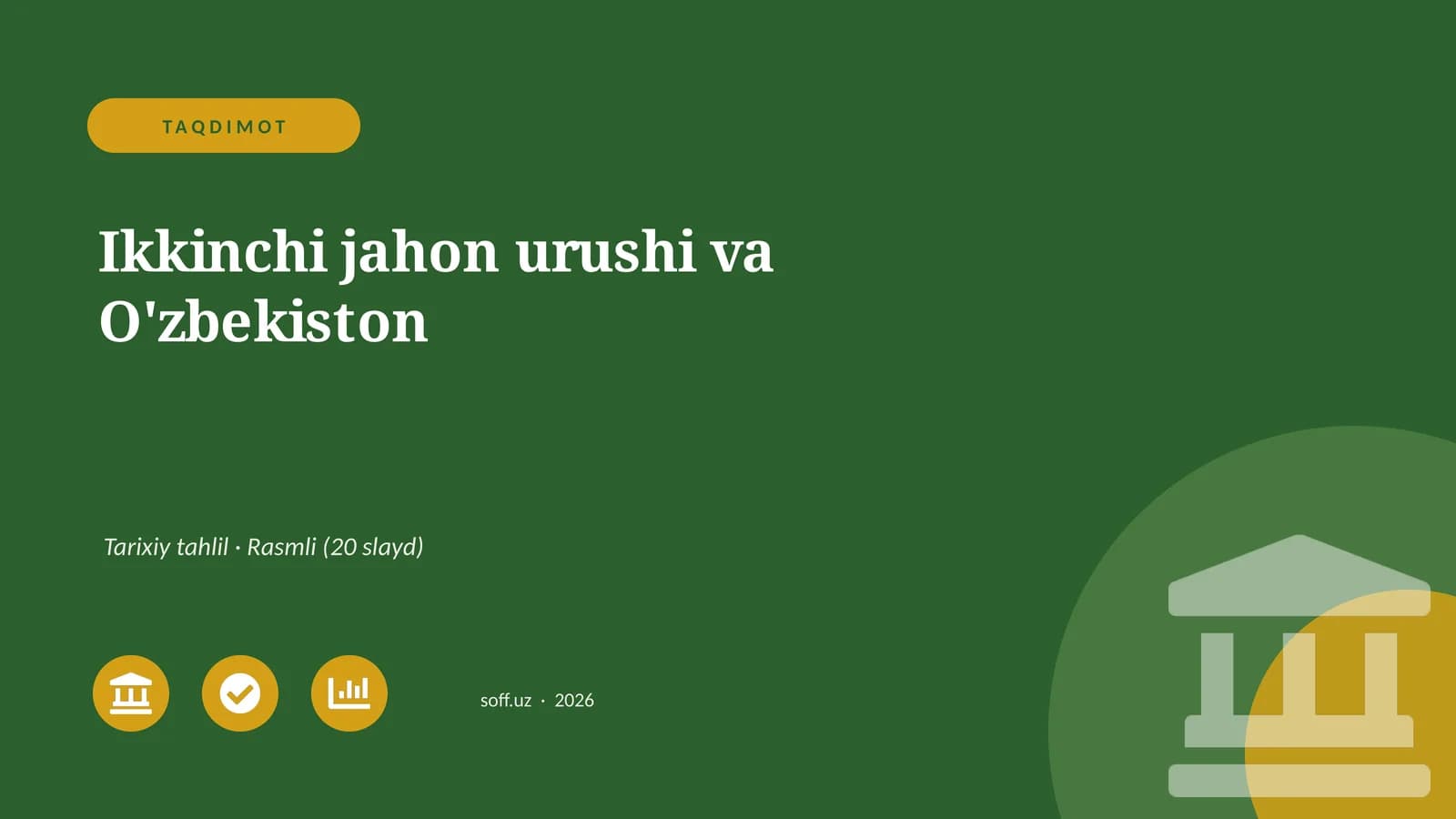 Ikkinchi jahon urushi va O'zbekiston