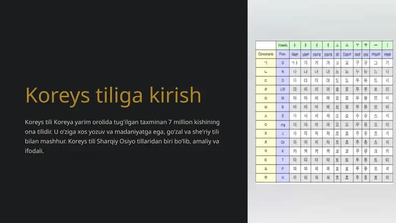 Korey stiliga kirish