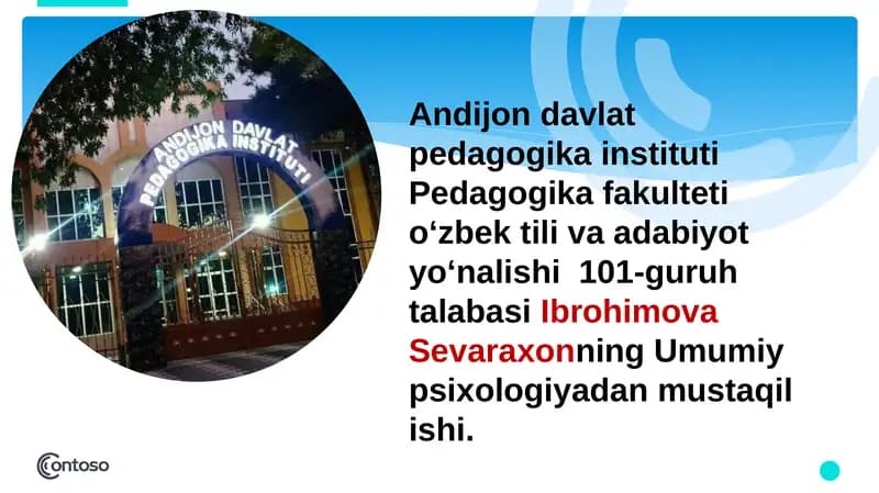 Oʻsmirlik davri psixologiyasi