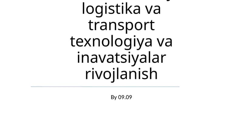 Belgiyaning Moliya, Logistika va Transporti