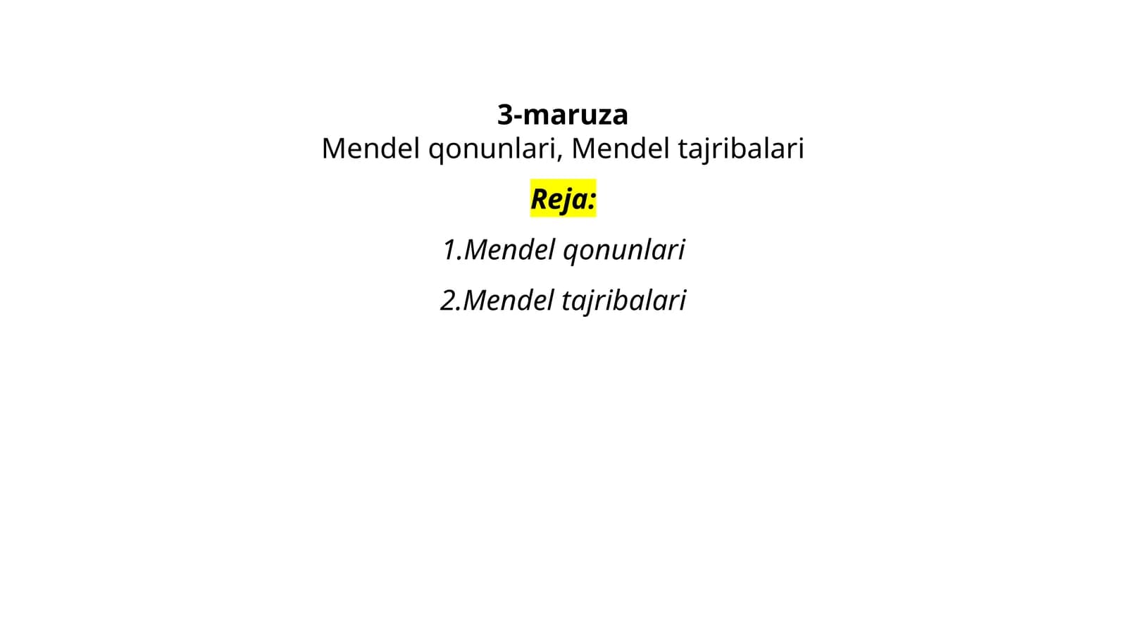 Mendel qonunlari, Mendel tajribalari