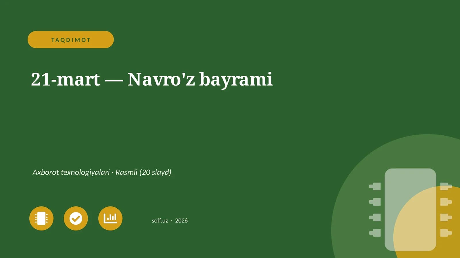 TAQDIMOT 21-mart — Navro'z bayrami