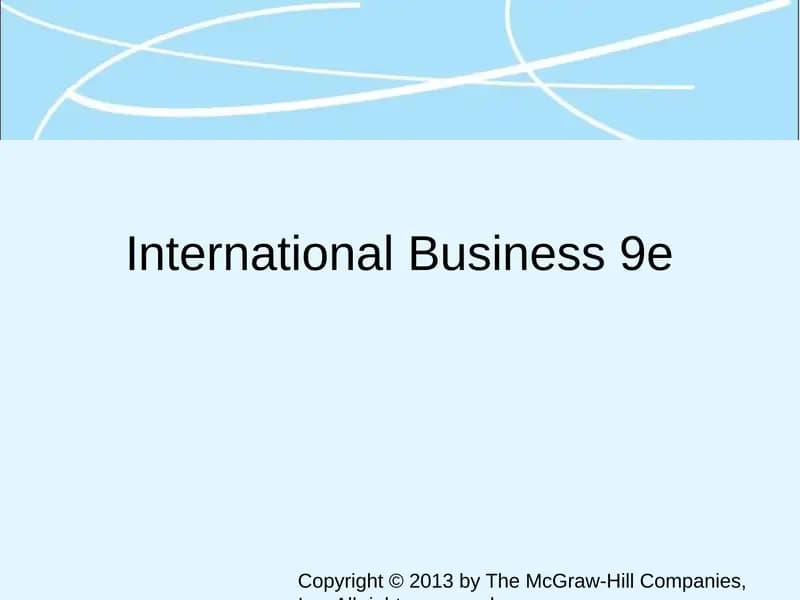 International Business 9e