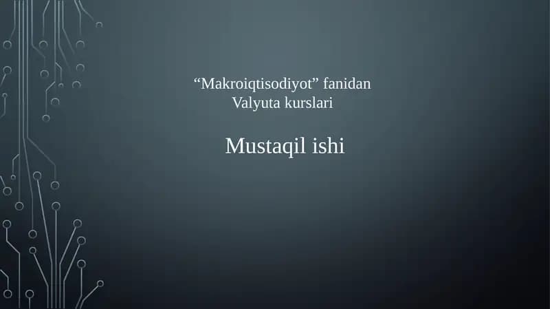 Valyutakurslari Mustaqilishi
