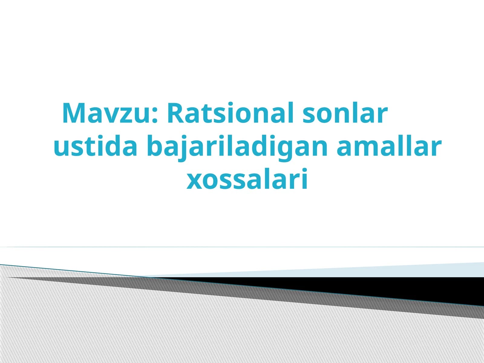 Ratsionalsonlarustidabajarilghanlarxossalari