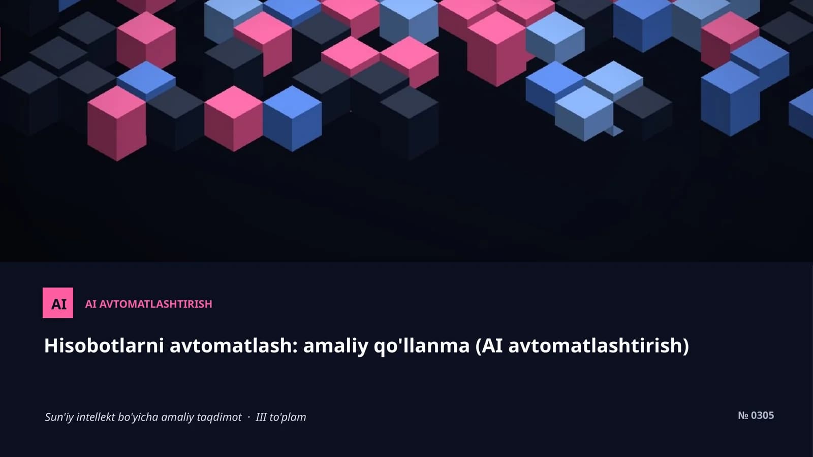 AI AVTOMATLASHTIRISH