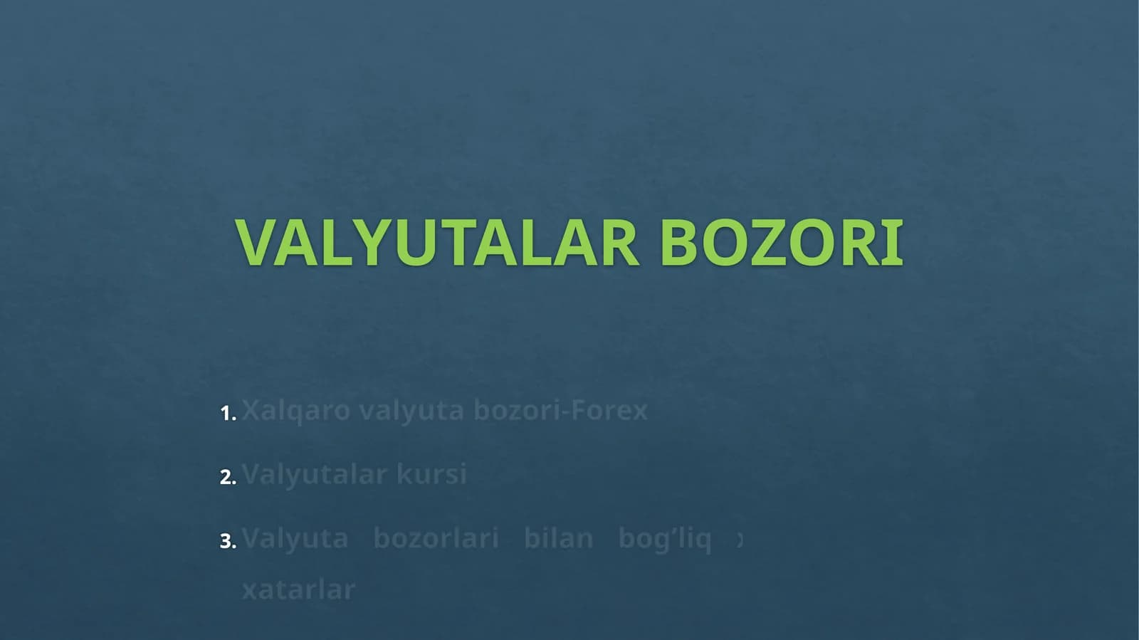 Valyutalar bozori