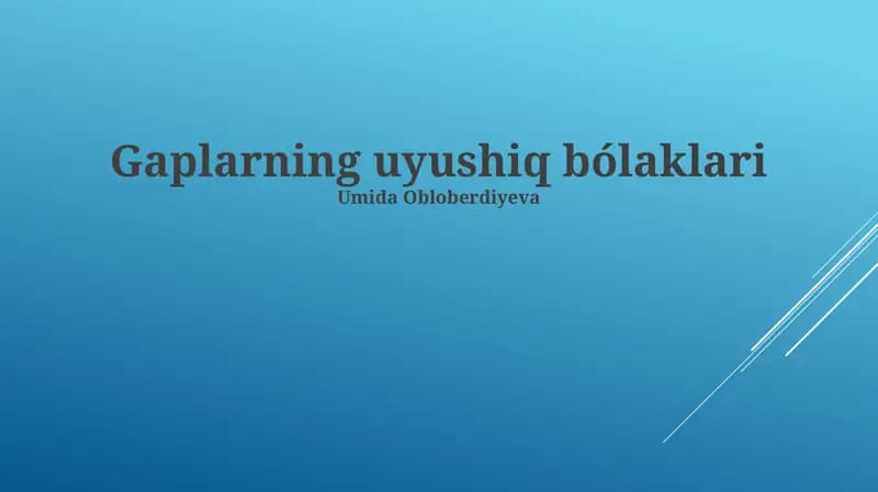 Bog'lanish nuqtalari tahlili