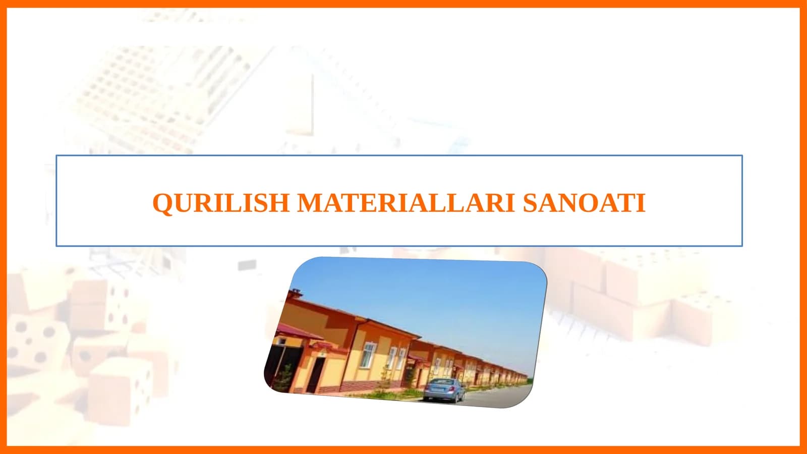 QURILISH MATERIALLARI SANOATI