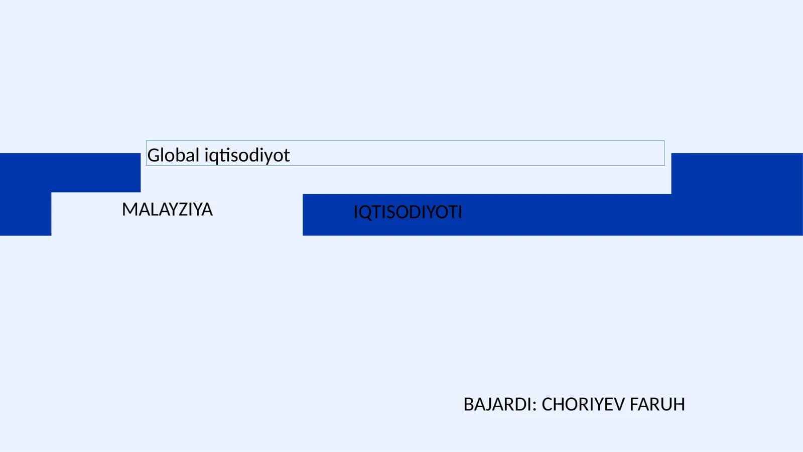 Global iqtisodiyot