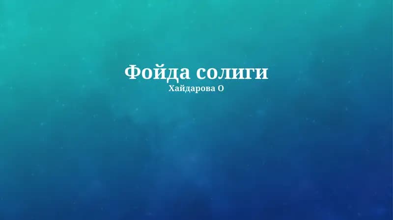 Soliq Imtiyozlari