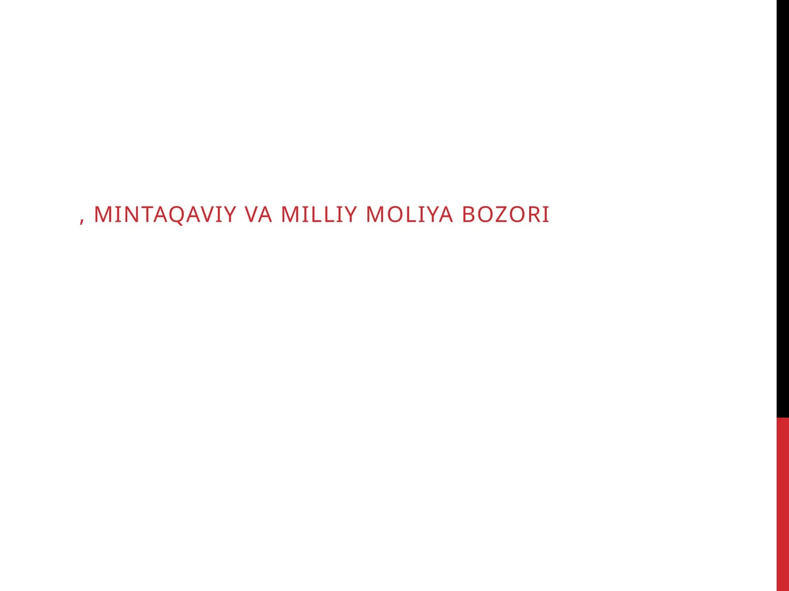 Jahon moliya tizimining tashkiliy tuzilmasi