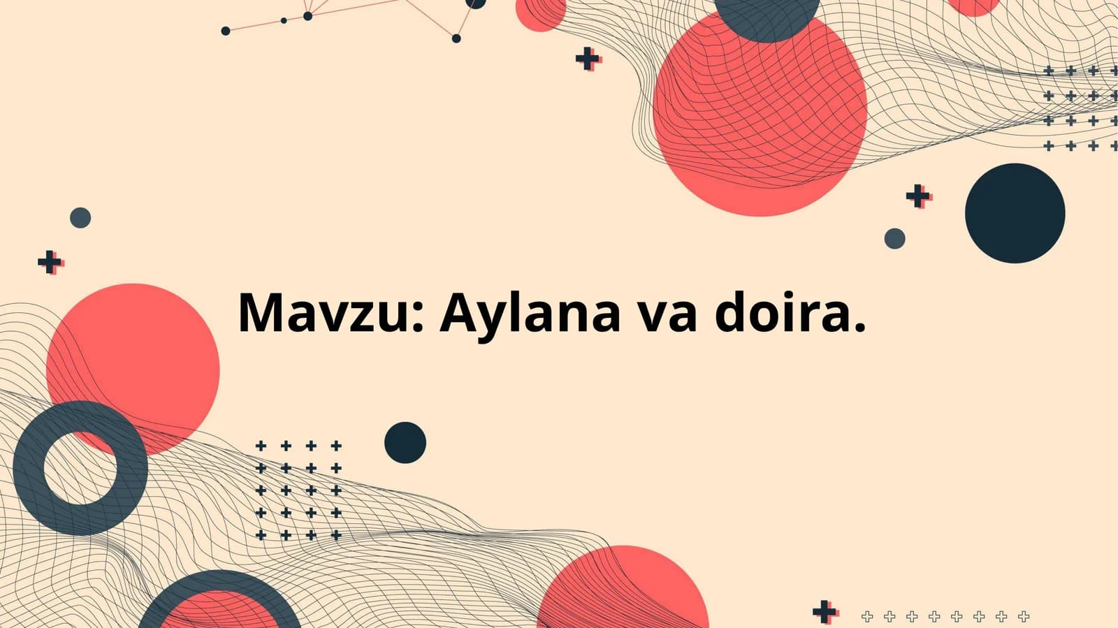 Aylana va doira