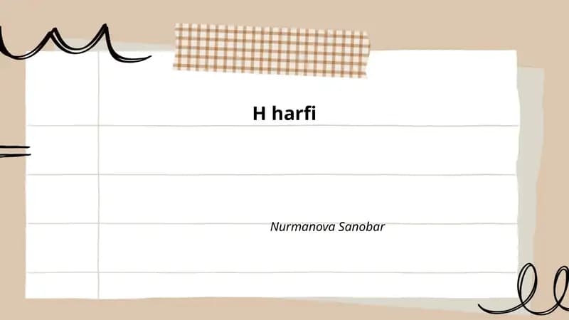 H harfi