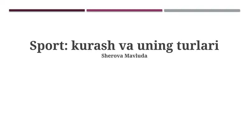 Kurash va uning turlari