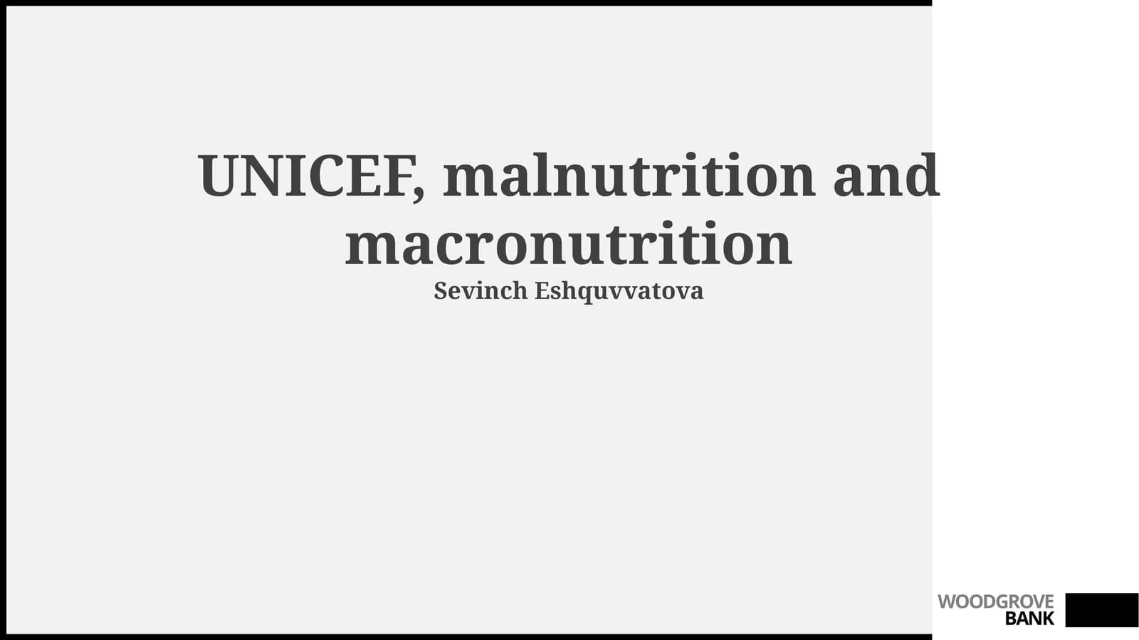 UNICEF's Fight Against Macronutrient Malnutrition: A Global Overview