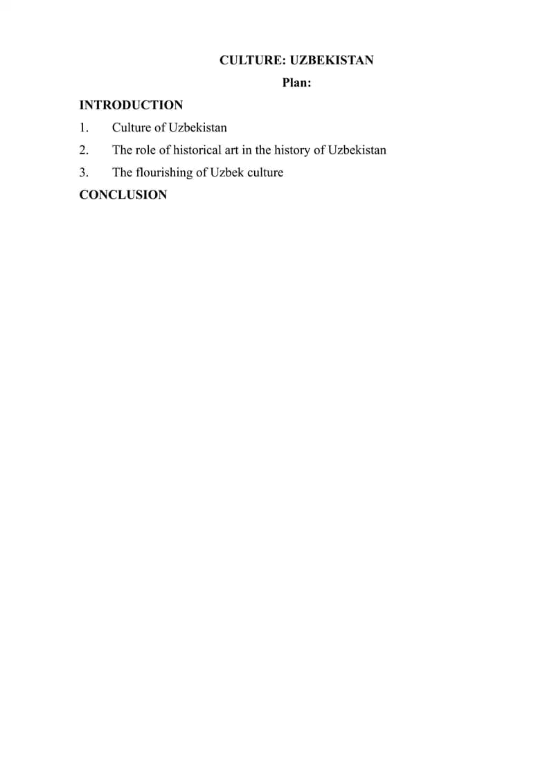 Culture of Uzbekistan