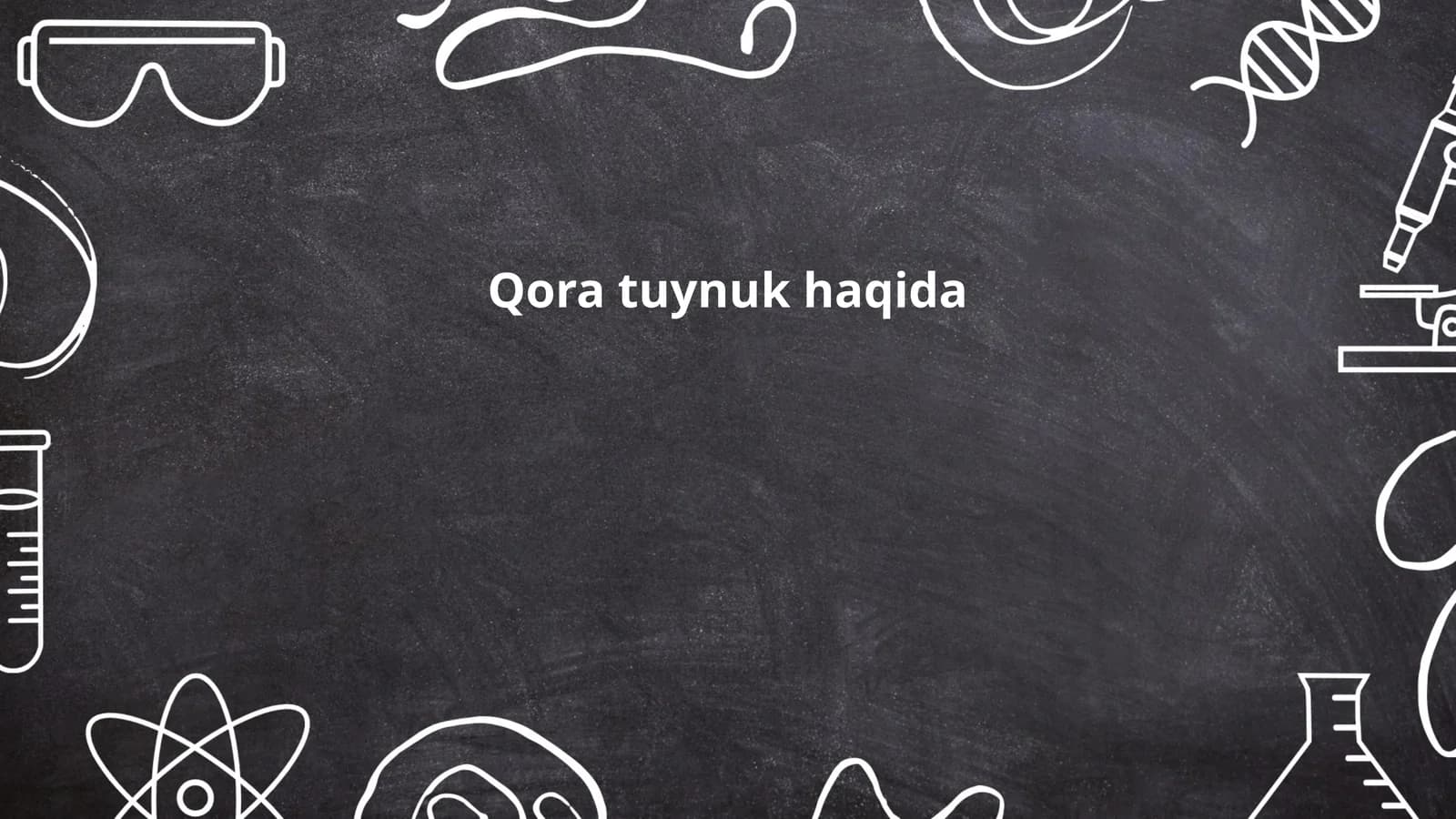 Qora tuynuk haqida