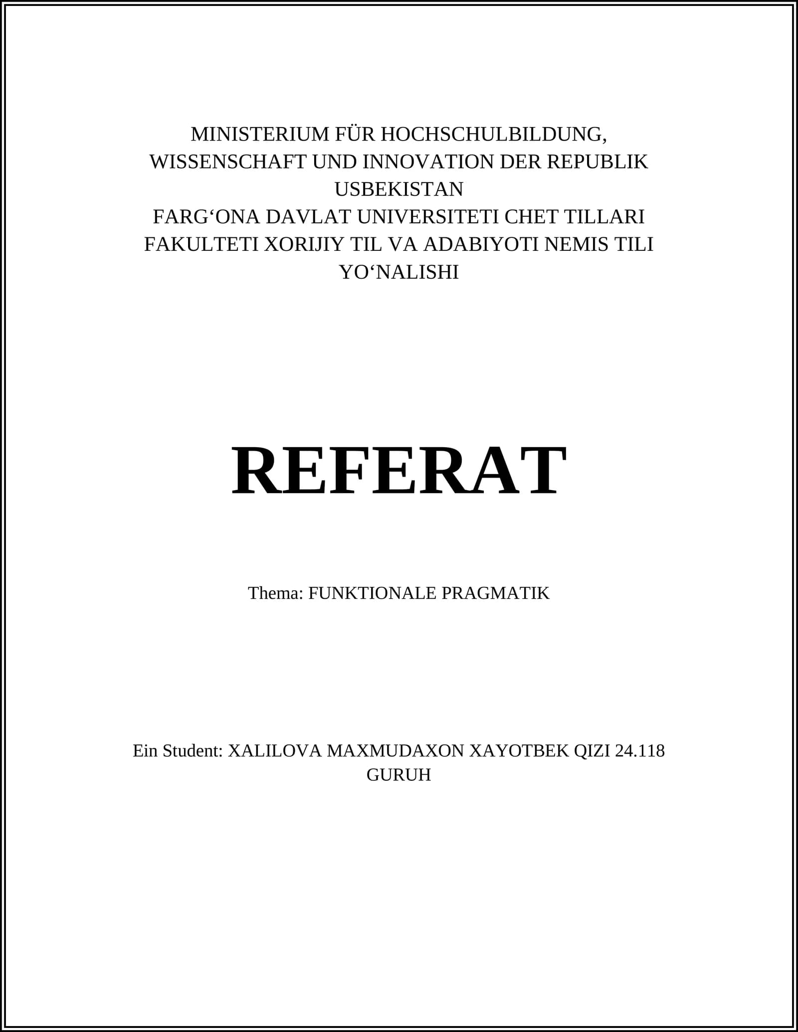 Funktionale Pragmatik