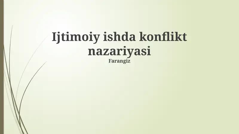Konflikt nazariyasi