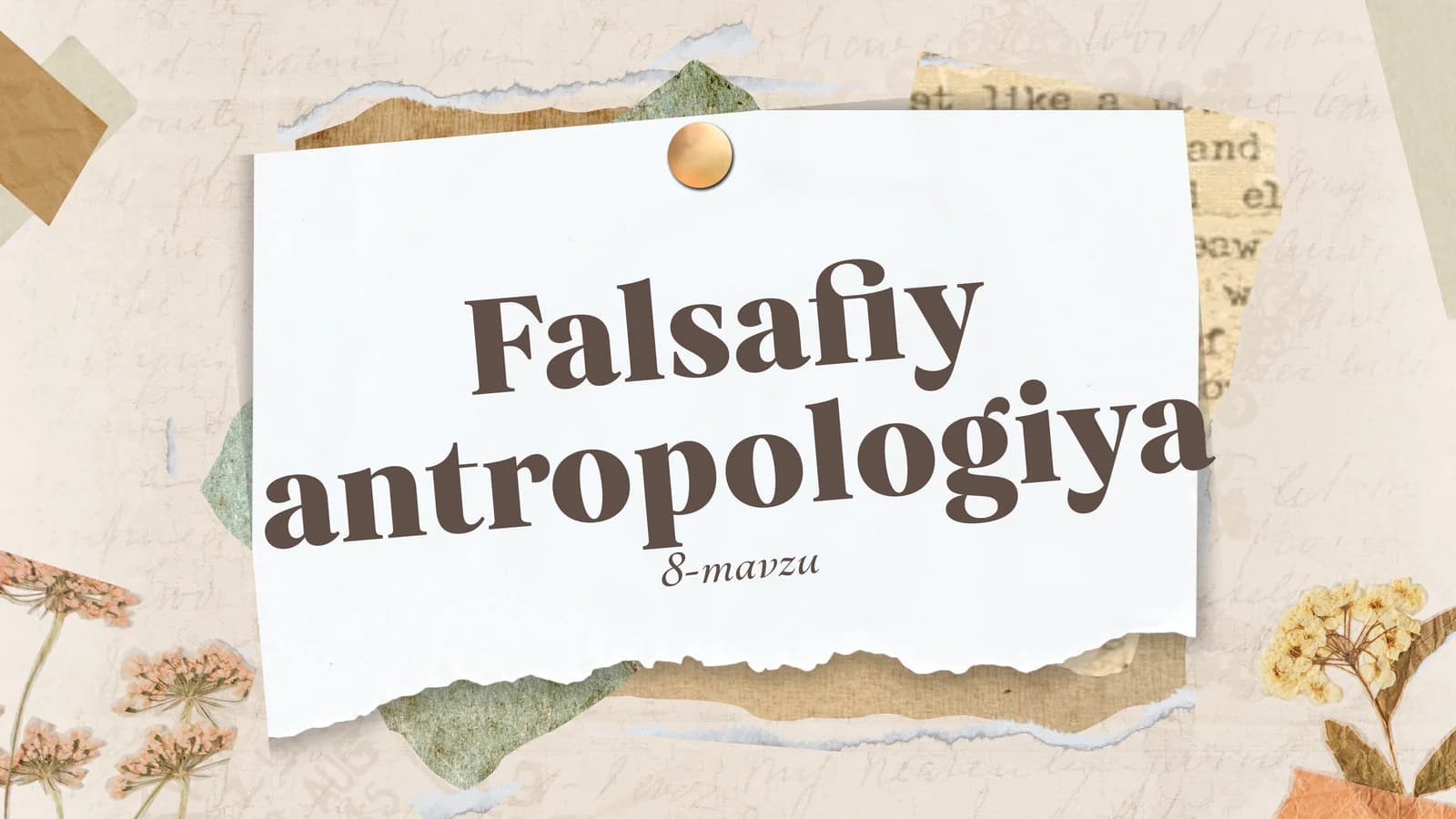 Falsafiy antropologiya