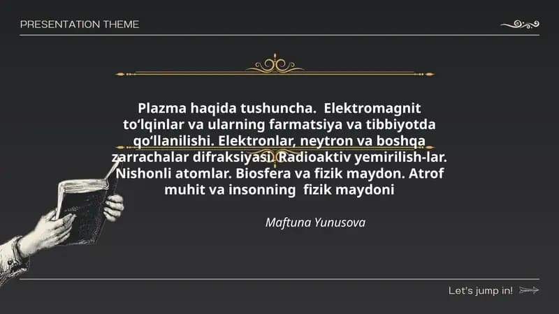 Plazma haqida tushuncha