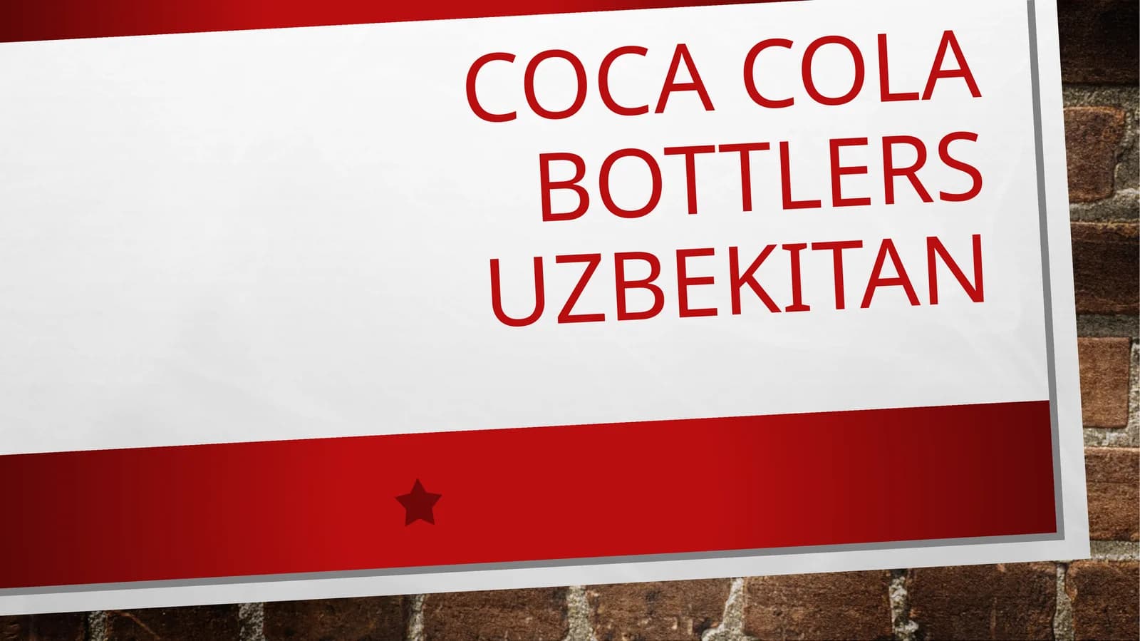 Coca Cola Bottlers Uzbekitan