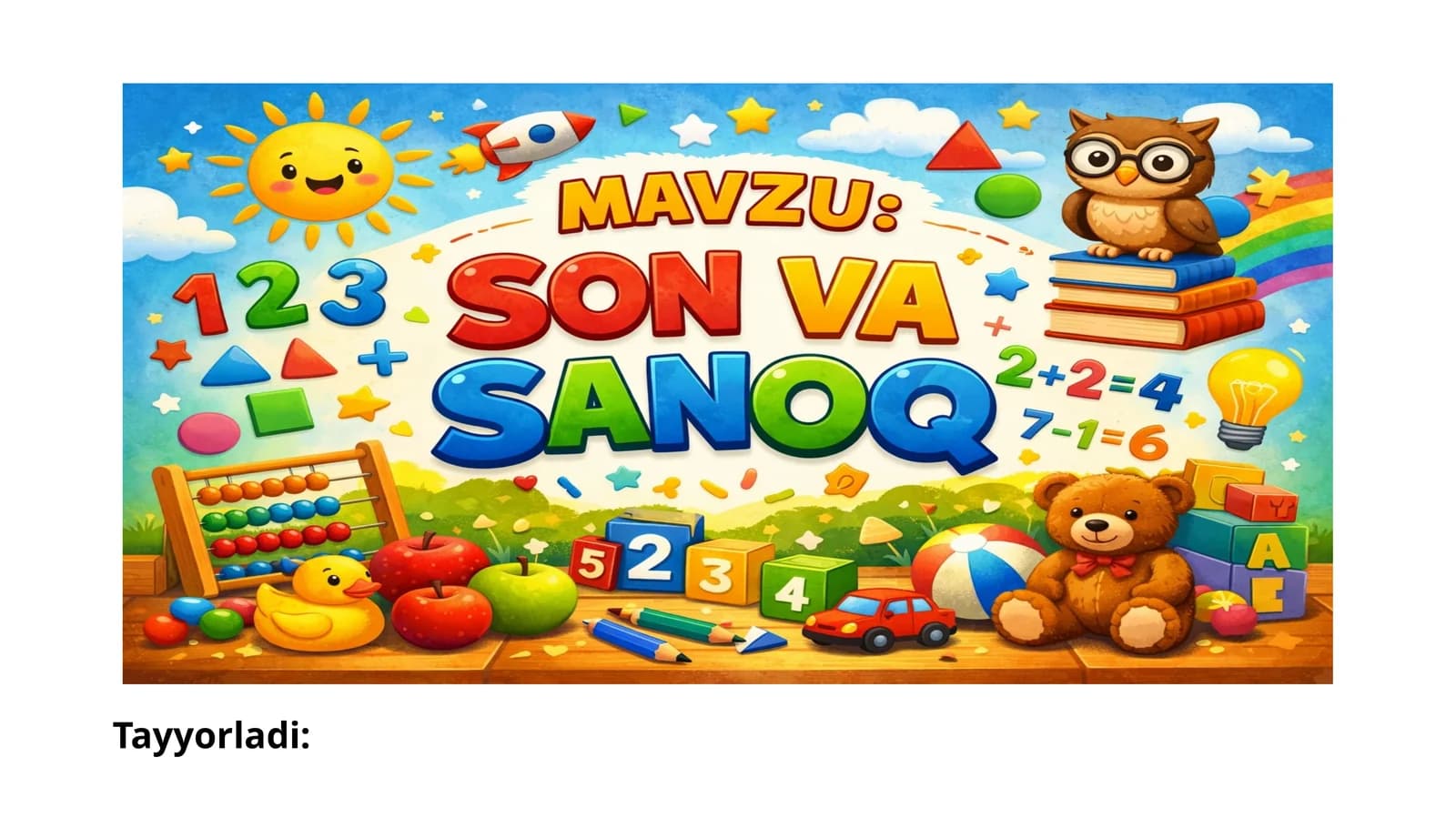 Son va Sanoq Tushunchalari