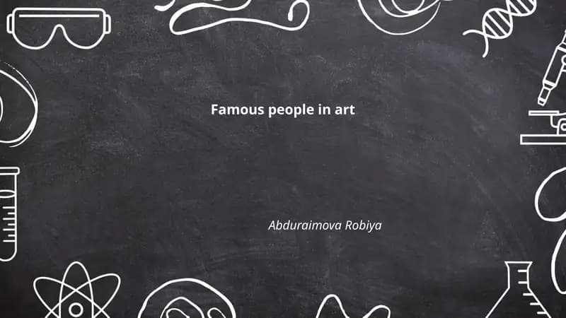 Famous people in art