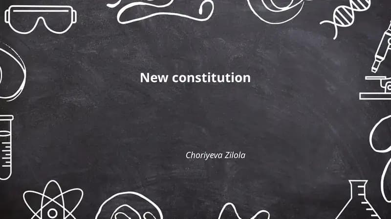 New constitution
