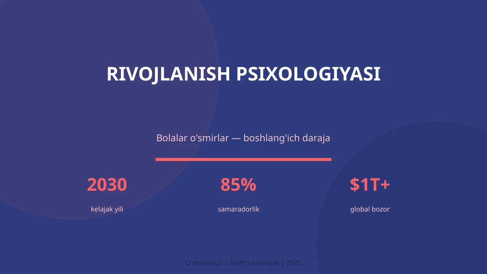 RIVOJLANISH PSIXOLOGIYASI