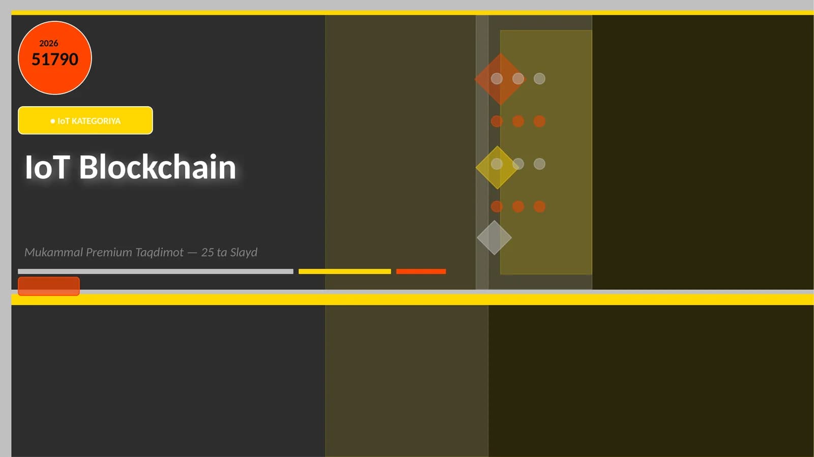 IoT Blockchain Mukammal Premium Taqdimot