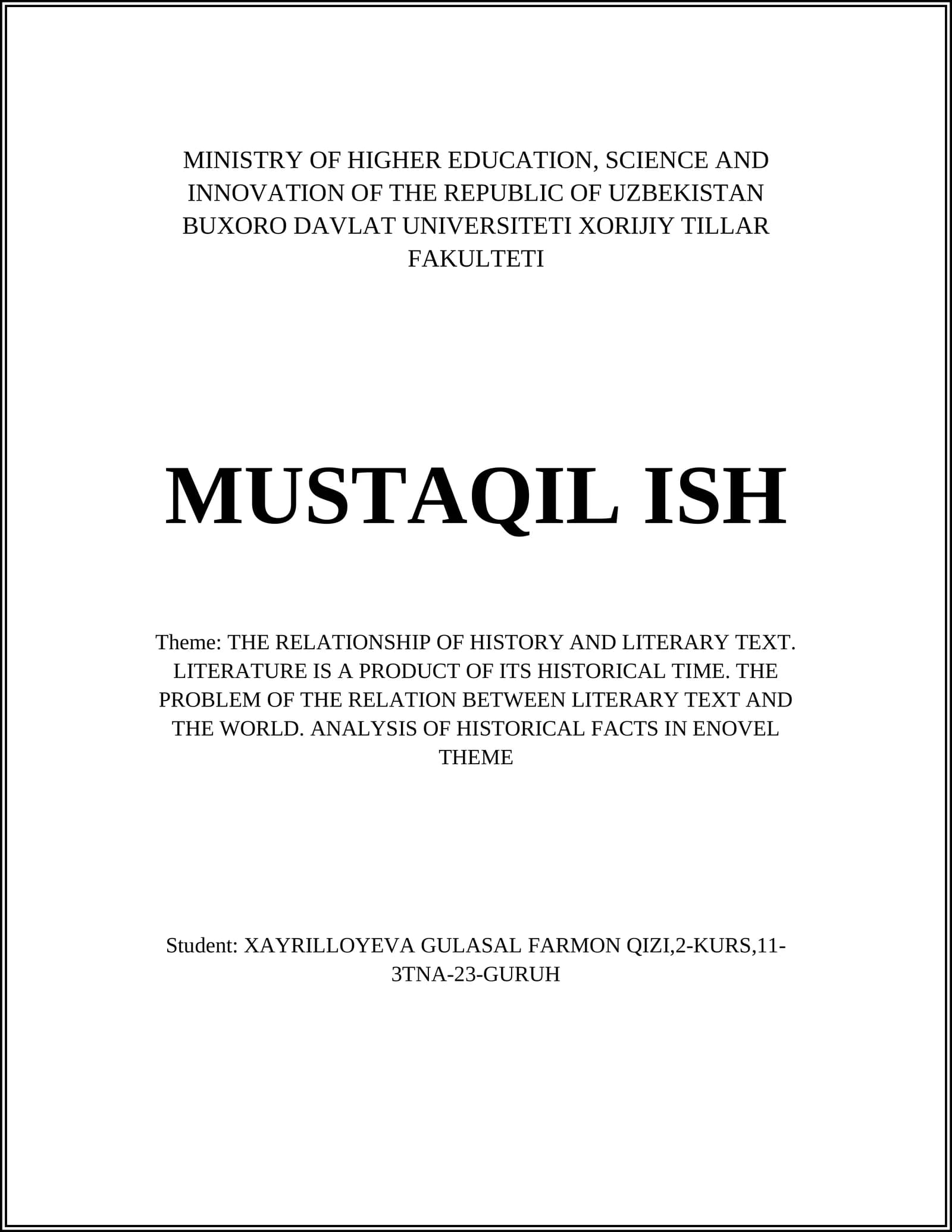 The Influence of Historical Events on Literary Themes