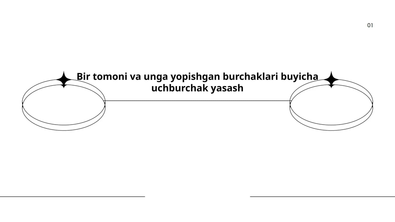 Uchburchak Yasash Qoidalari