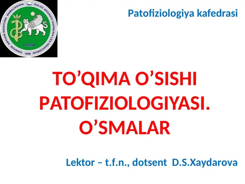 Onkologik kasalliklar statistikasi