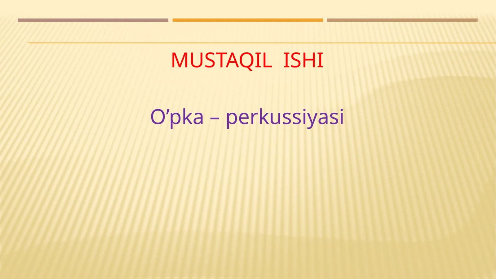 O’pka–perkussiyasi